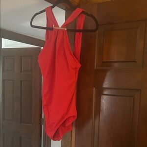 Marc Jacobs Vibrant Red One Piece Swimsuit